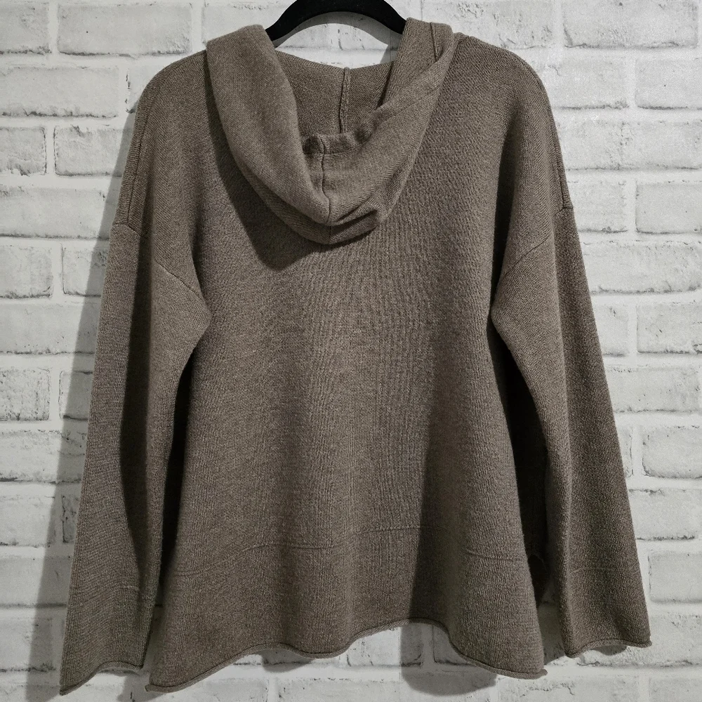 Nap Heverly Wool Hoodie Dark Oatmeal‎ size S